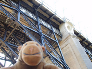 Mr Monkey under the Prince Edward Viaduct