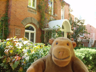 Mr Monkey outside the Owl House