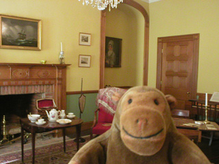 Mr Monkey in the drawing room
