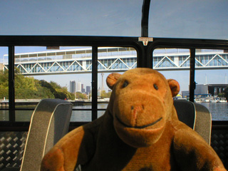 Mr Monkey looking at the Atlantis Pavilions complex