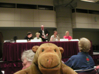 Mr Monkey listening to Rankin, Slaughter, Billingham and Lippman