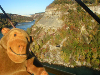 Mr Monkey looking at the shadow of the Aero Car