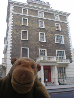 Mr Monkey outside the Percival David Foundation of Chinese Art