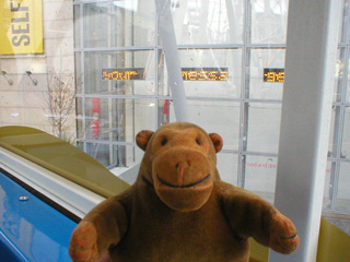 Mr Monkey in front of Selfridges