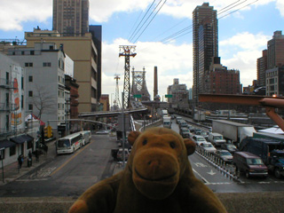 Mr Monkey looking back along the tramway