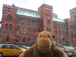 Mr Monkey across the avenue from the Seventh Regiment Armory