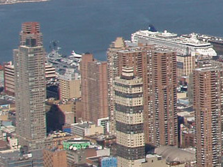 The USS Intrepid and a Concorde at Pier 86