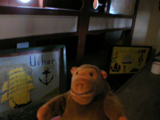 Mr Monkey in the crew quarters