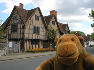 Mr Monkey across the road from Hall's Croft