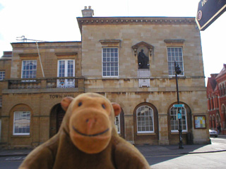 Mr Monkey studying the town hall