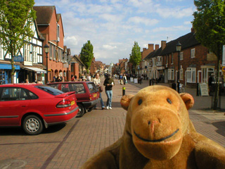 Mr Monkey looking down Henley Street