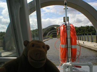 Mr Monkey looking west from the arch