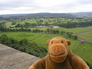 Mr Monkey looking down on the Kings' Knot