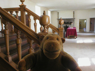 Mr Monkey beside the main stair