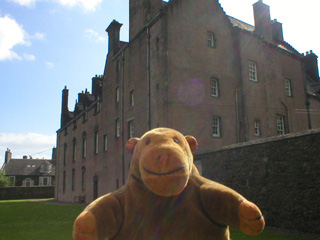 Mr Monkey in the garden behind Argyll's lodging