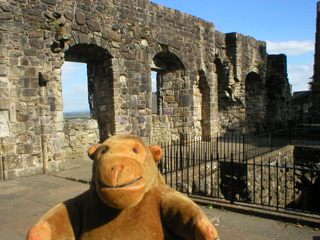 Mr Monkey on the upper floor of Mar's Wark