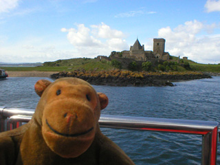 Mr Monkey approaching Inchcolm Island