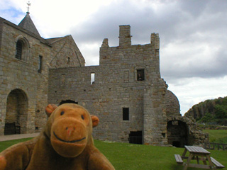 Mr Monkey on the south side of the Abbey