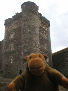 Mr Monkey looking at the Central Tower