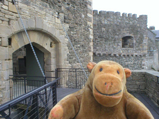 Mr Monkey leaving the castle