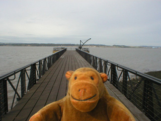 Mr Monkey looking along the pier