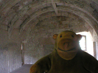 Mr Monkey in the vaulted third floor chamber