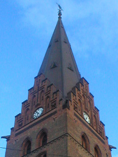 The top of St Peter's tower