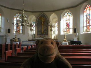 Mr Monkey in the German church