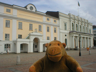 Mr Monkey looking towards the B&oring;rshuset