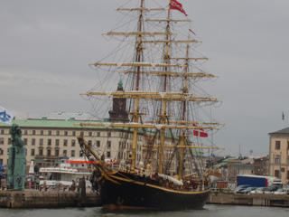 Ships being repaired in floating docks