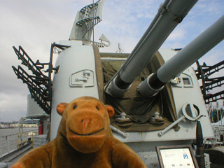 Mr Monkey in front of the rear 120mm gun turret