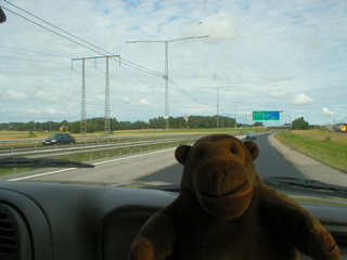 Mr Monkey on the E4 road