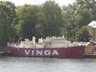 Lightship Number 32, Vinga, as a houseboat