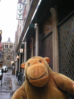 Mr Monkey beside the Ivy restaurant