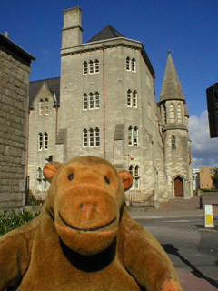 Mr Monkey beside the GWR barracks