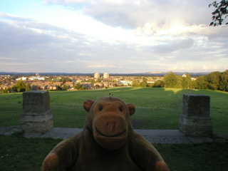 Mr Monkey looking down on Swindon