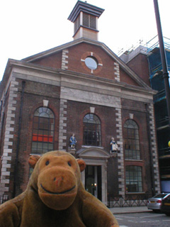 Mr Monkey looking at Wren House