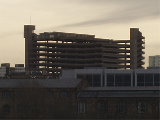 Gateshead carpark seen from Newcastle