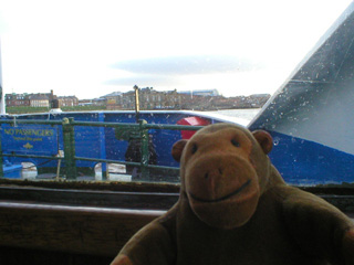 Mr Monkey aboard the Shields ferry