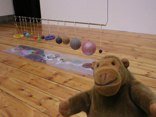 Mr Monkey examining Falling Boundary