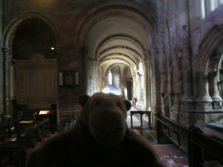 Mr Monkey in the north transept of St Bartholomew the Great