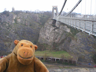 Mr Monkey looking back at the bridge and Observatory Hill