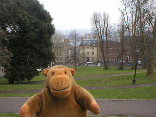 Mr Monkey walking towards Great George street