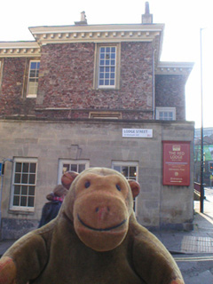 Mr Monkey outside the Red Lodge