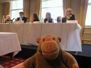 Mr Monkey at the Past Meets Present panel