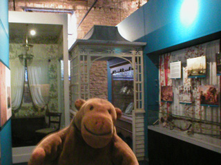 Mr Monkey inside the Empire and Commonwealth museum
