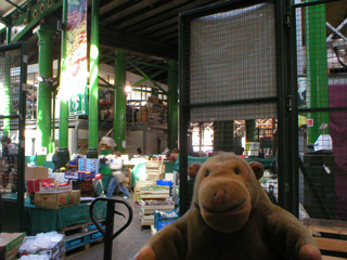 Mr Monkey outside Turnips Distributing