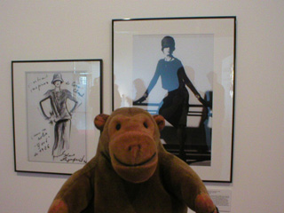 Mr Monkey with sketches and pictures recreating the original Chanel dress
