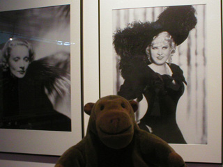 Mr Monkey with pictures of Marlene Dietrich and Mae West