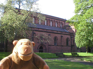Mr Monkey looking at the south side of Saint John's